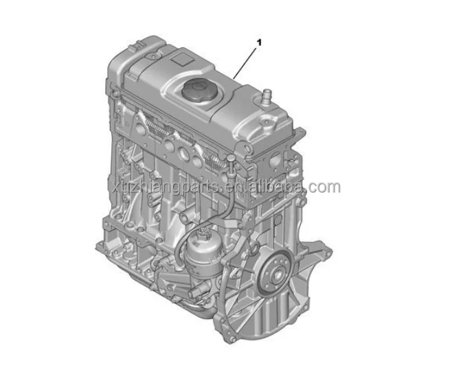 Nieuwe Benzinemotor Tu3af Injectie Oe No. 0135lz 0135ec 0139pl 0135eg 0139vk Voor 1.4