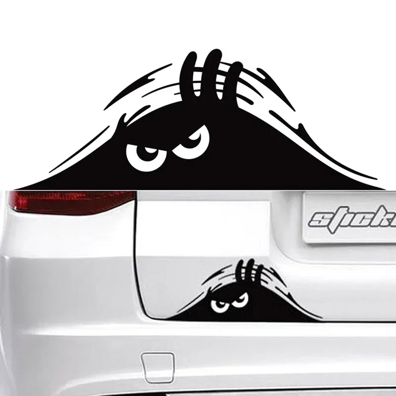 Autocollant de voiture Dune sable monstre, 20CM, Peeking, créatif et amusant, autocollant en vinyle, garniture étanche, accessoires de voiture