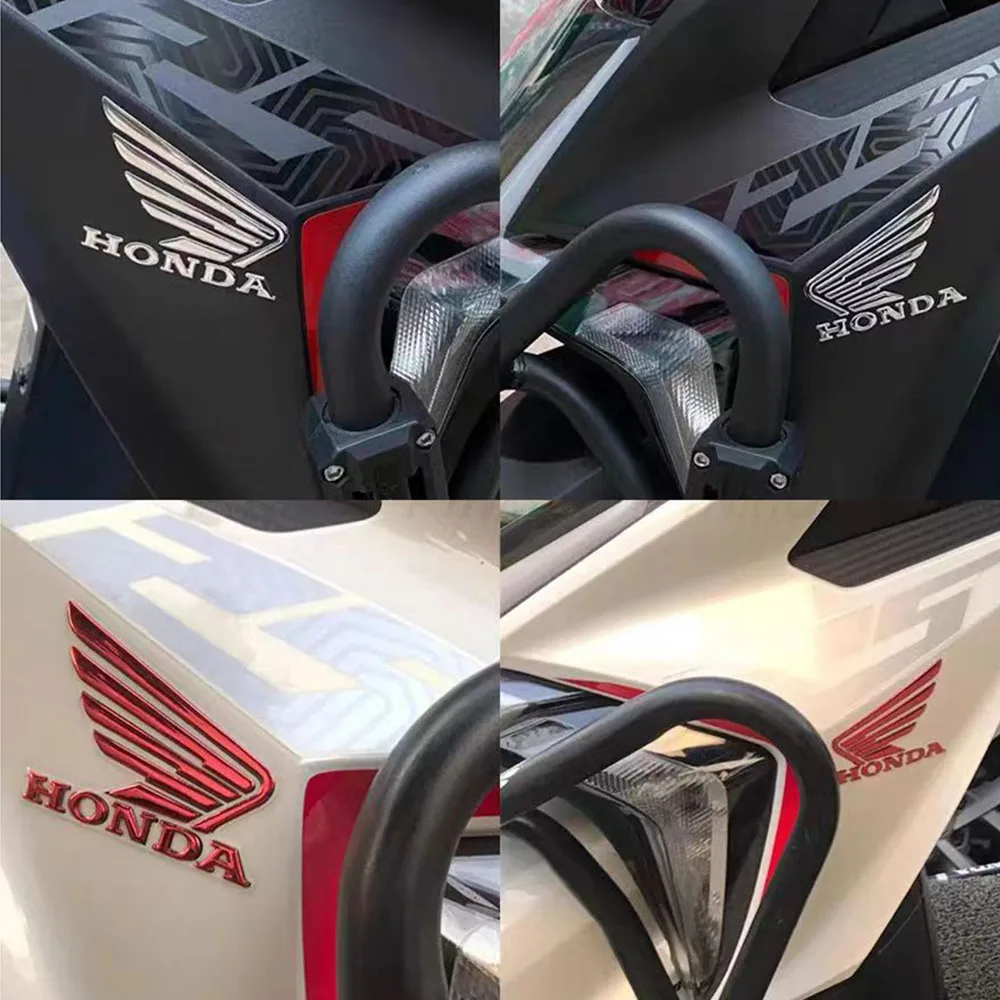 دراجة نارية ثلاثية الأبعاد مجسمة لينة ملصق NS150GX CBF190R CBR650R PCX ​ ​ تعديل شخصي هوندا أجنحة التسمية الزخرفية