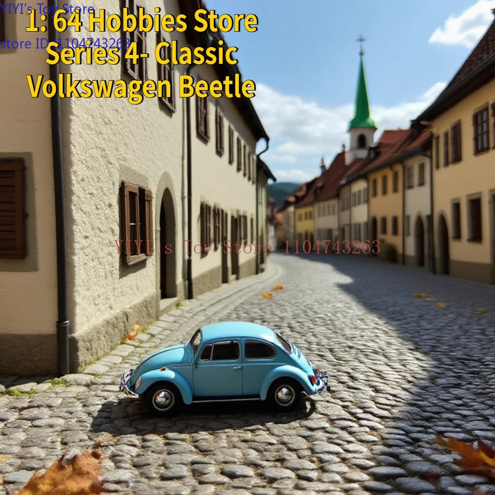 

1: 64 Hobbies Store Series 4- Classic Volkswagen Beetle and Backpacker Advanced Collection Ornament Car Models A1