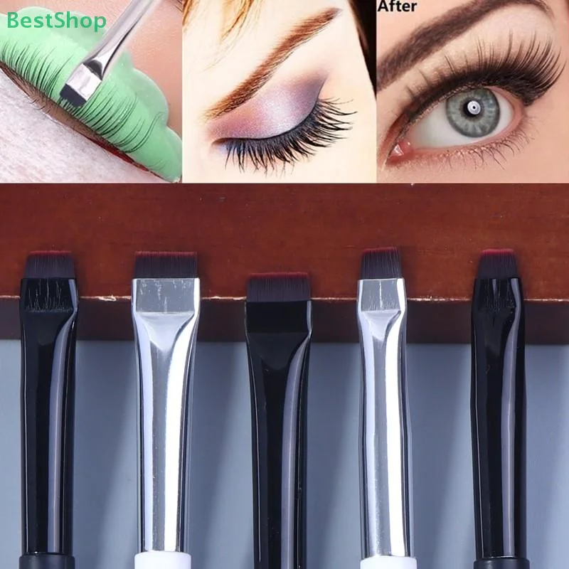 ♥ ♥ ♥ Ferramenta de laminação e levantamento de cílios Escova de separação profissional, escova permanente de cílios de cabeça plana