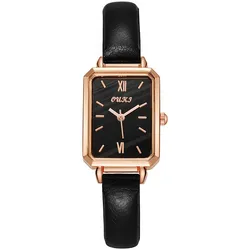 Simple Black White Quartz Watches Women Minimalist Design Silicone Strap Wristwatch Big Dial Women's Fashion Creative Watch