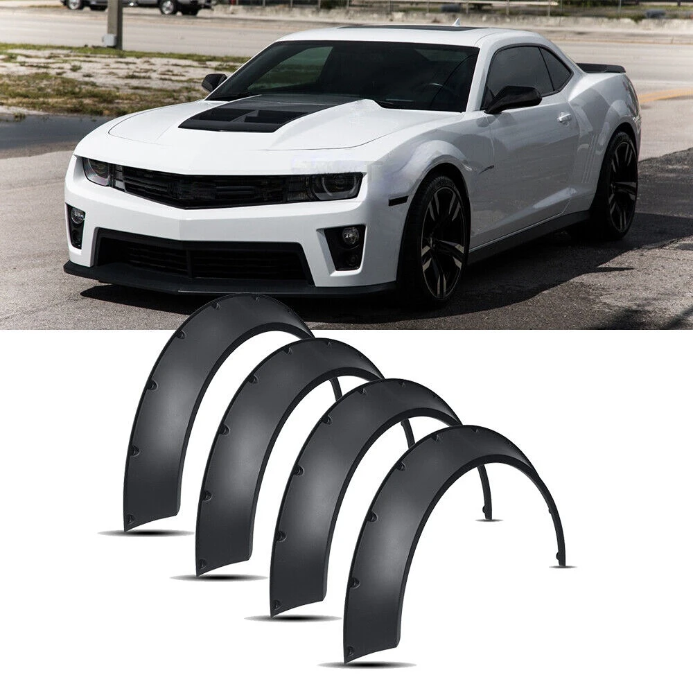 LAICY for Chevy Camaro ZL1 LT SS 1991-2022 Fender Flares Wide Body Kit Wheel Arches Protector Cover Mudguards Car Accessories