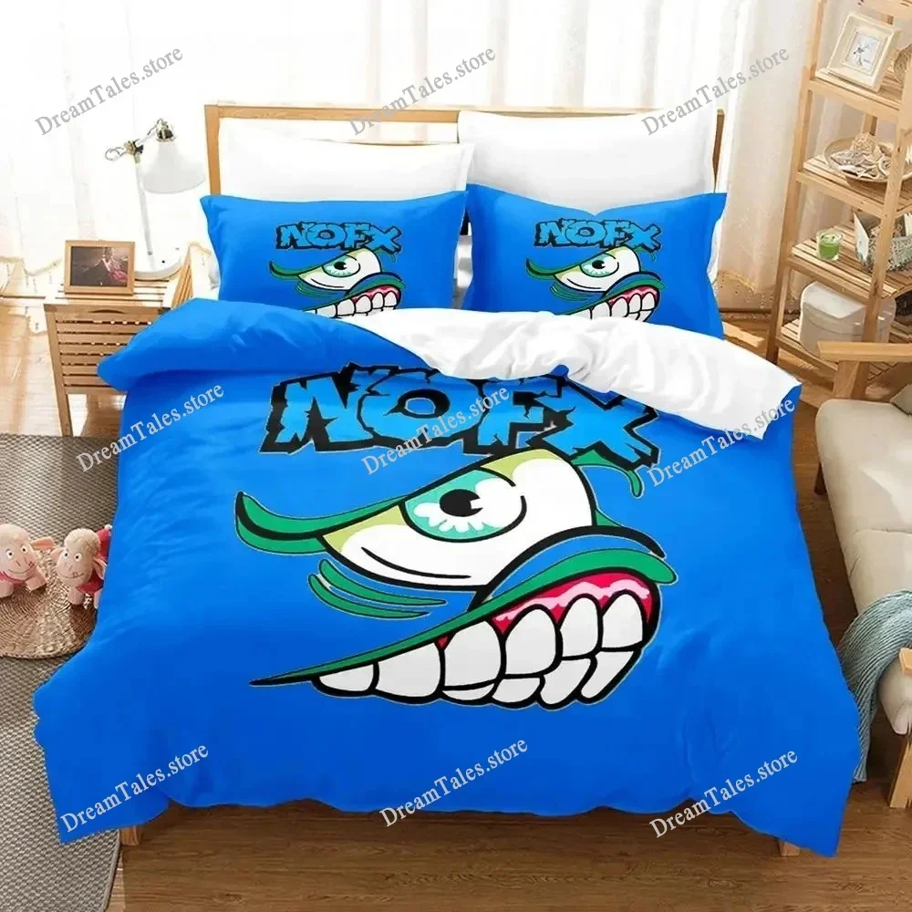 

New Nofx Rock Band Bedding Set Single Twin Full Queen King Size Bed Set Adult Boy Bedroom Duvet Cover Sets 3D Anime Luxury Gift