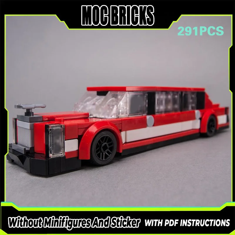

Speed Racing Car Model MOC Building Bricks Red Luxury Sedan Modular Technology Gifts Holiday Assemble Children Toys Suit