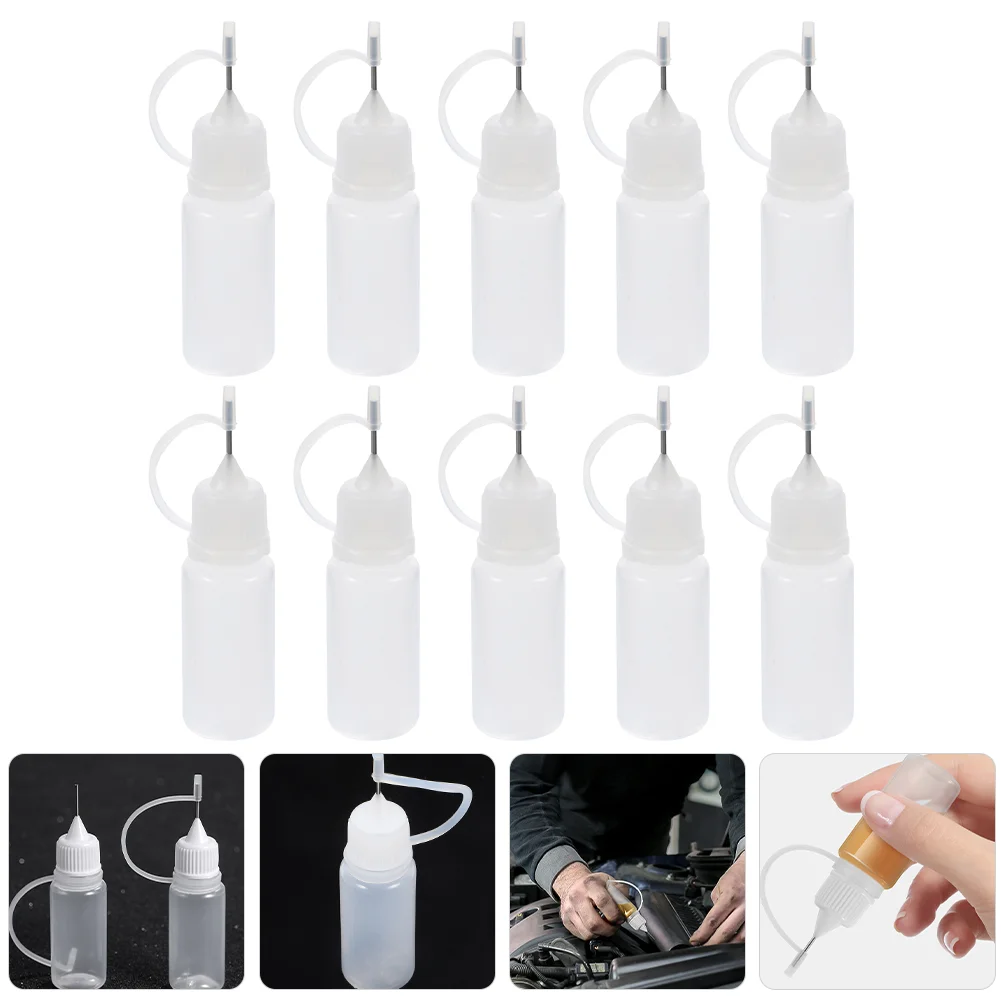 

30 Pcs Bottled Squeeze Bottles for Paint Needle Tip Glue Dispenser Oil Applicator Liquids Small