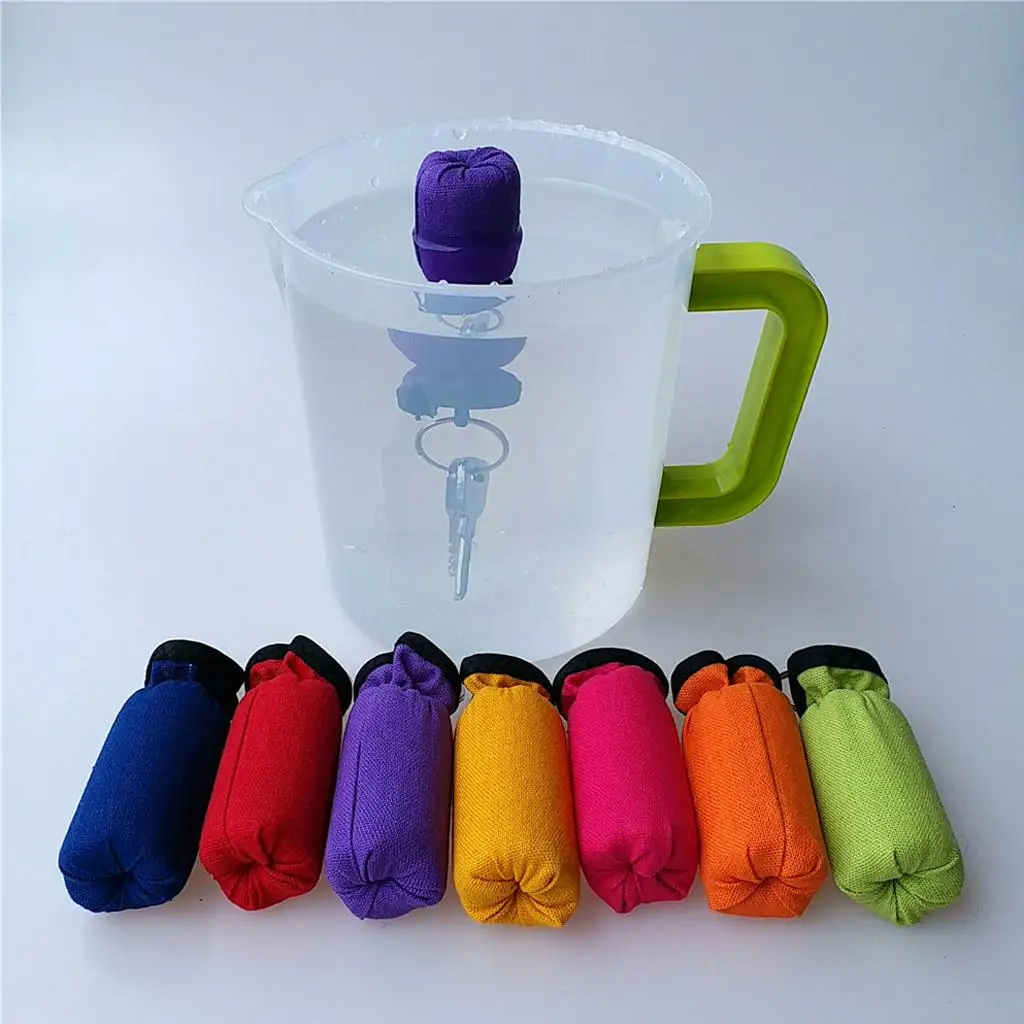 Floating Keyring Float EPE Foam Linen Cover Boat Accessories Buoyant Key Holder Water Safety for Recreational Boats