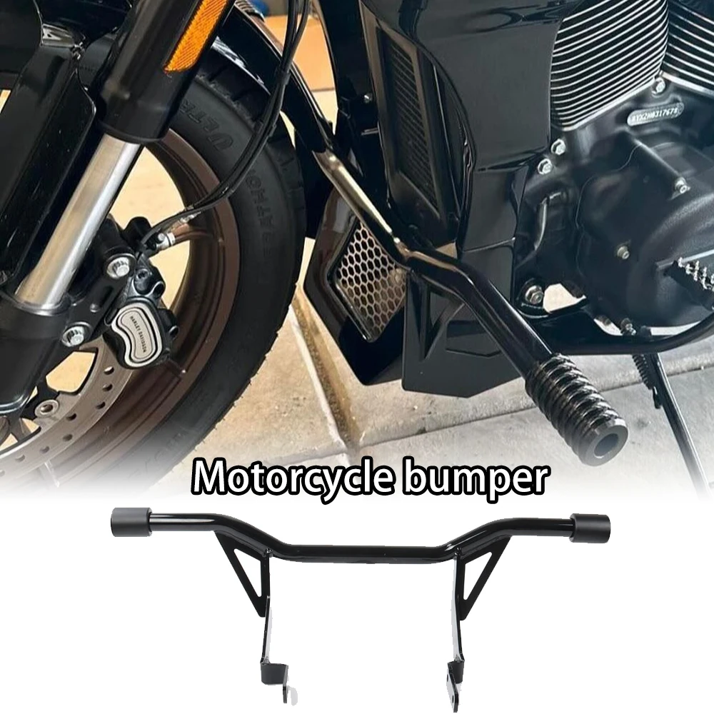 

Motorcycle Engine Crash Bar for Harley Softail Low Rider ST FXLRST, Side Fairings Spoiler Body Panel Protector Anti-Corrosion