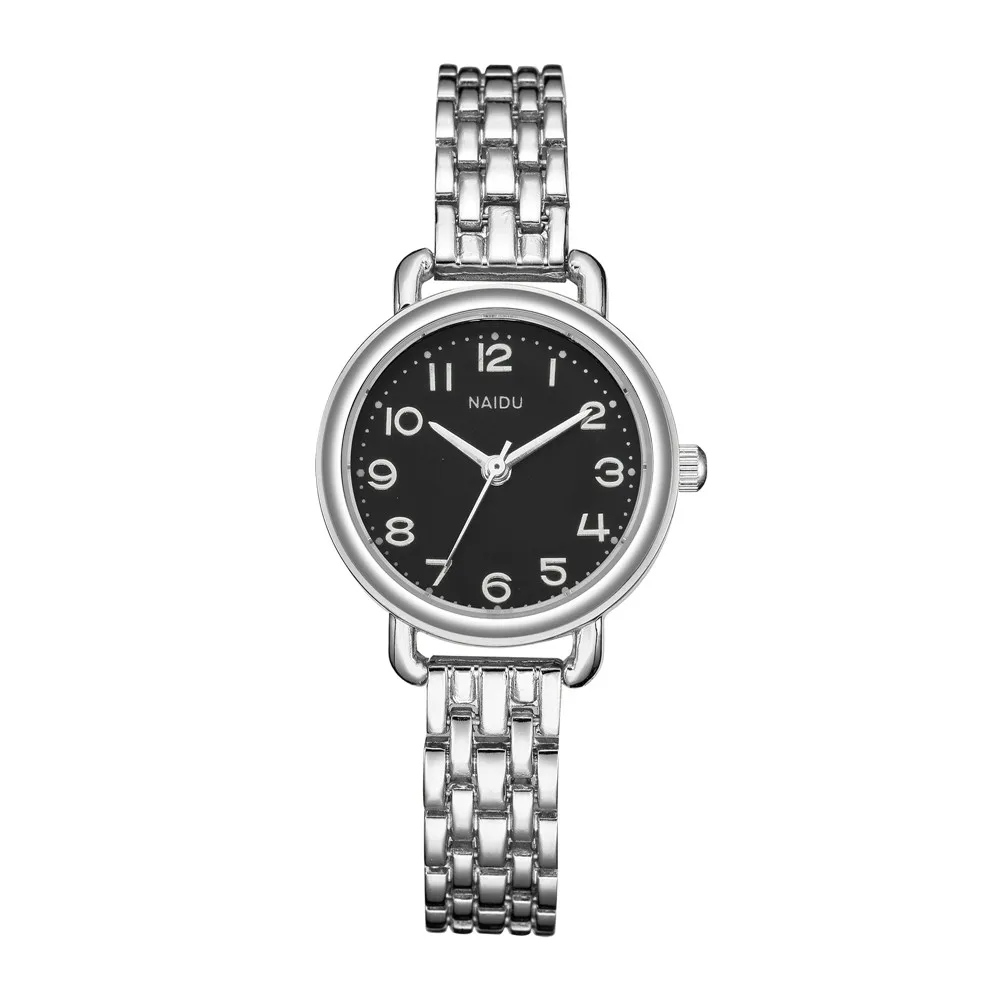 trendy small dial women bracelet quartz steel watch
