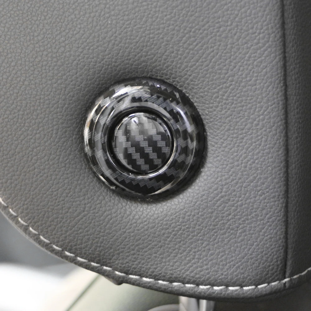 ABS Car Front Seat Head Adjustment Cover Sticker Trim for VW Volkswagen T-roc Troc 2018 - 2023 Accessories