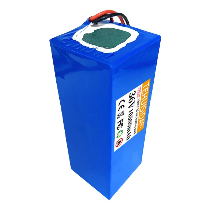 36V 10500mAh バッテリー 内蔵 20A BMS 18650 10S3P リチウムバッテリーパック 保護ケース + XT60 コネクター付き