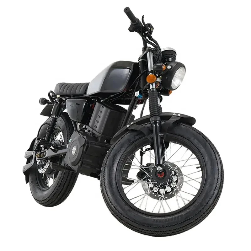 عالية الجودة 2000 واط ريترو الرياضة دراجة كهربائية الكبار الشارع دراجات كهربائية عجلات كبيرة ليثيوم أسرع سباق 3000 واط 1500 واط #1