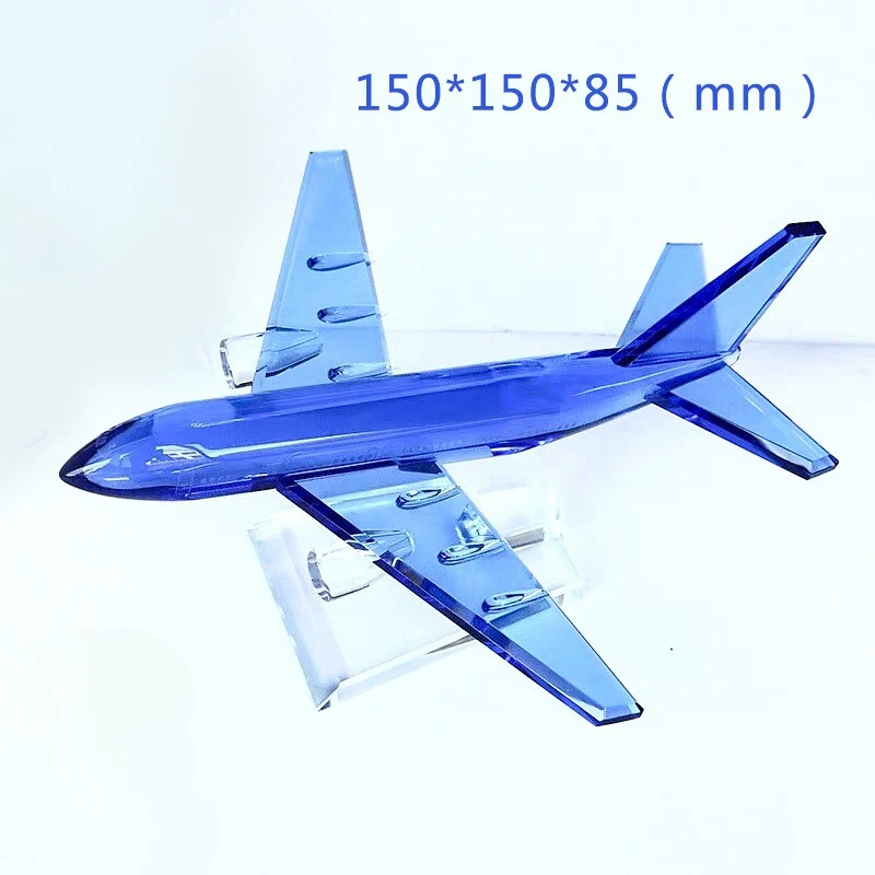 Crystal ornament, aircraft sailboat car crystal model pendulum