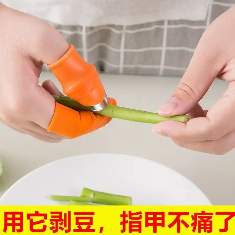 Vegetable Picking Gloves Kitchen Gadgets Picking Iron Nail Sets Picker Bean Special Agricultural Hand Mother Thumb Knife