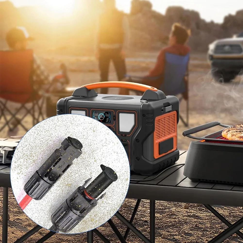 Lightweight 50 Pairs Solar Panel Connector Caps, Dustproof Solar Connector Caps, Resistantmale & Female Cap For Solar Connectors