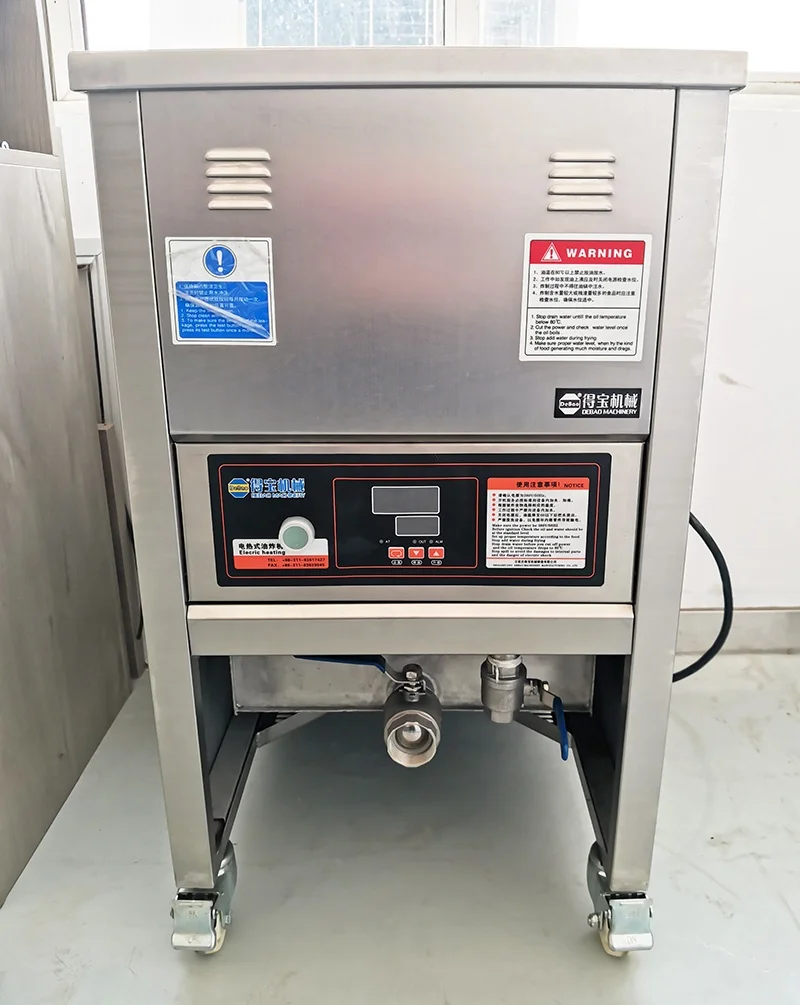 DBD4 NEW KFC Fast Food Restaurant Kitchen Equipment French Fries Machine Water Oil Combined Fryer Fried Chicken Equipment