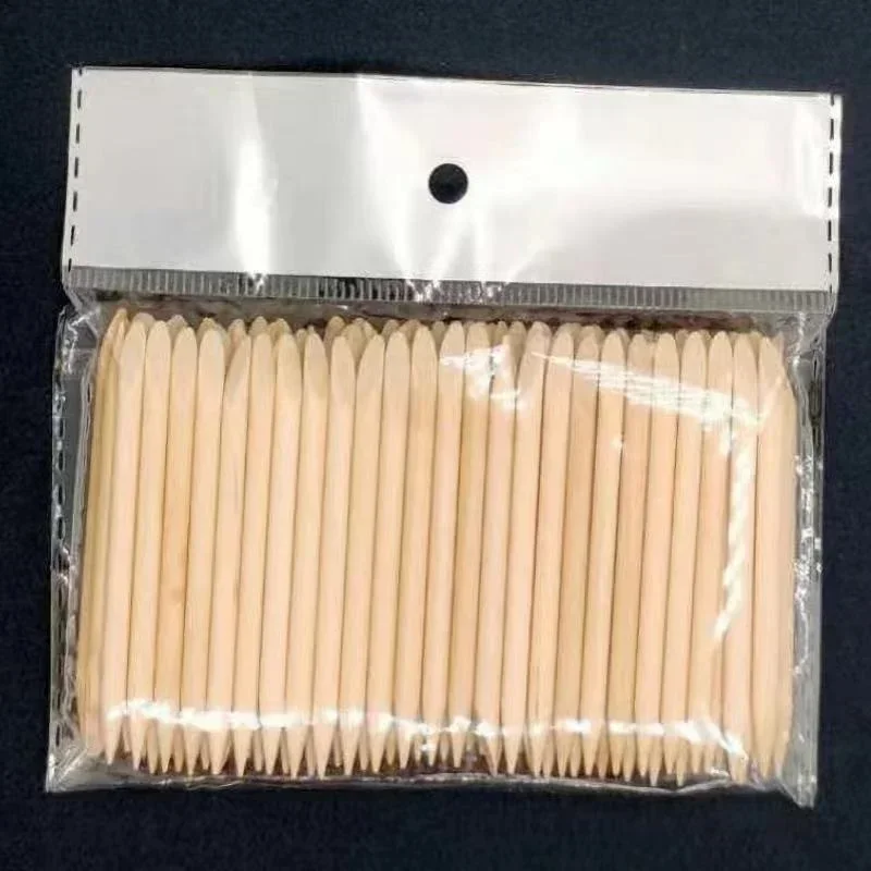 Wooden Cutin Stick, Cutin Removal Tool, Nail Fork, Nail Enhancement Tool 100 Pieces / Piece