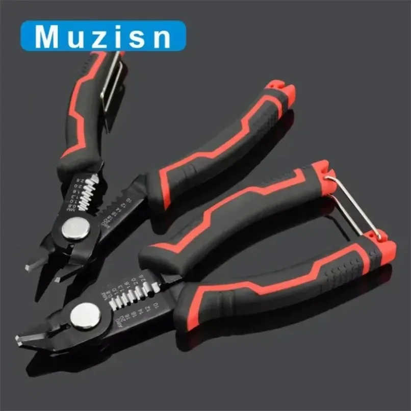 Diagonal Cutting Mini Wire Cutter Pliers Multifunctional Wire Stripper Electrical Tool Anti-slip Handle Spring Loaded Portable