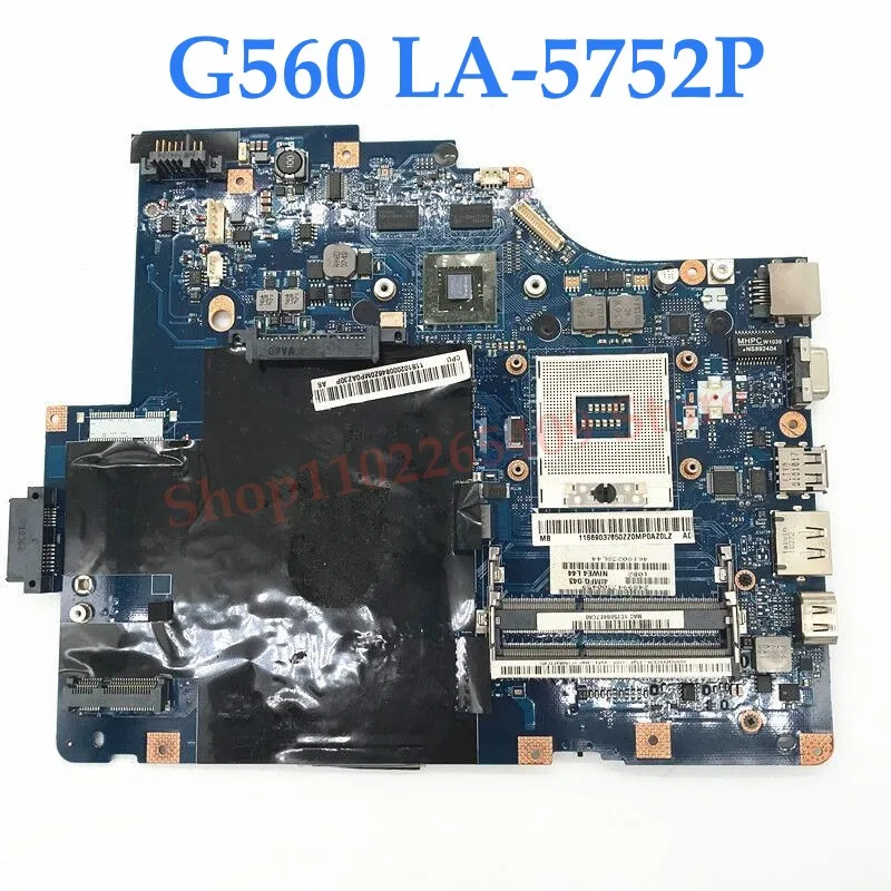 NIWE2 LA-5752P HM55 Mainboard For Lenovo IdeaPad G560 Z560 Notebook Laptop Motherboard DDR3 100% Full Tested Working Good