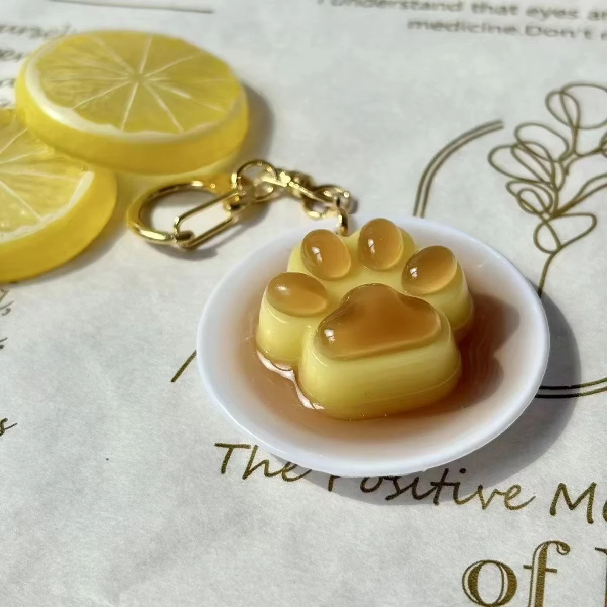 1PC new Cute Simulated Caramel Pudding Snack pendant niche simple girlfriends bag pendant Keychain pendant Gift for Women - view 5