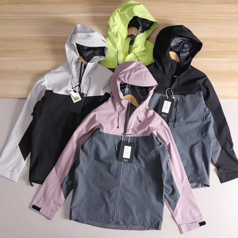 

Пара Sle Outdoor Hardell Jaet Водонепроницаемая молния под мышками Подставка подходит весенне-осеннее длинное пальто с капюшоном Sve