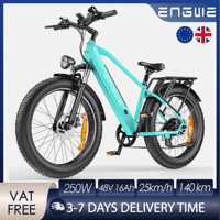 ENGWE E26 Electric Bicycle 250W Motor,48V 16Ah bAttery, 25KM/H Speed, 140KM Range,26*4.0 Inch Fat Tires E-Bike