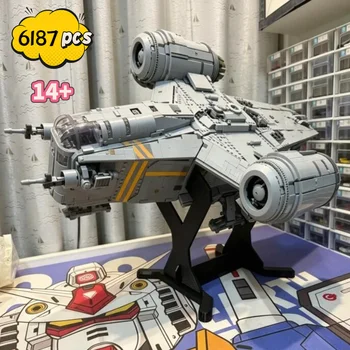 2026 6187 elementów Gwiezdny Konflikt Międzygwiezdny Duży Razor Crest 75331 Mandalorian Iconic Statek Klocki Konstrukcyjne Zabawka na Prezent na Festiwal