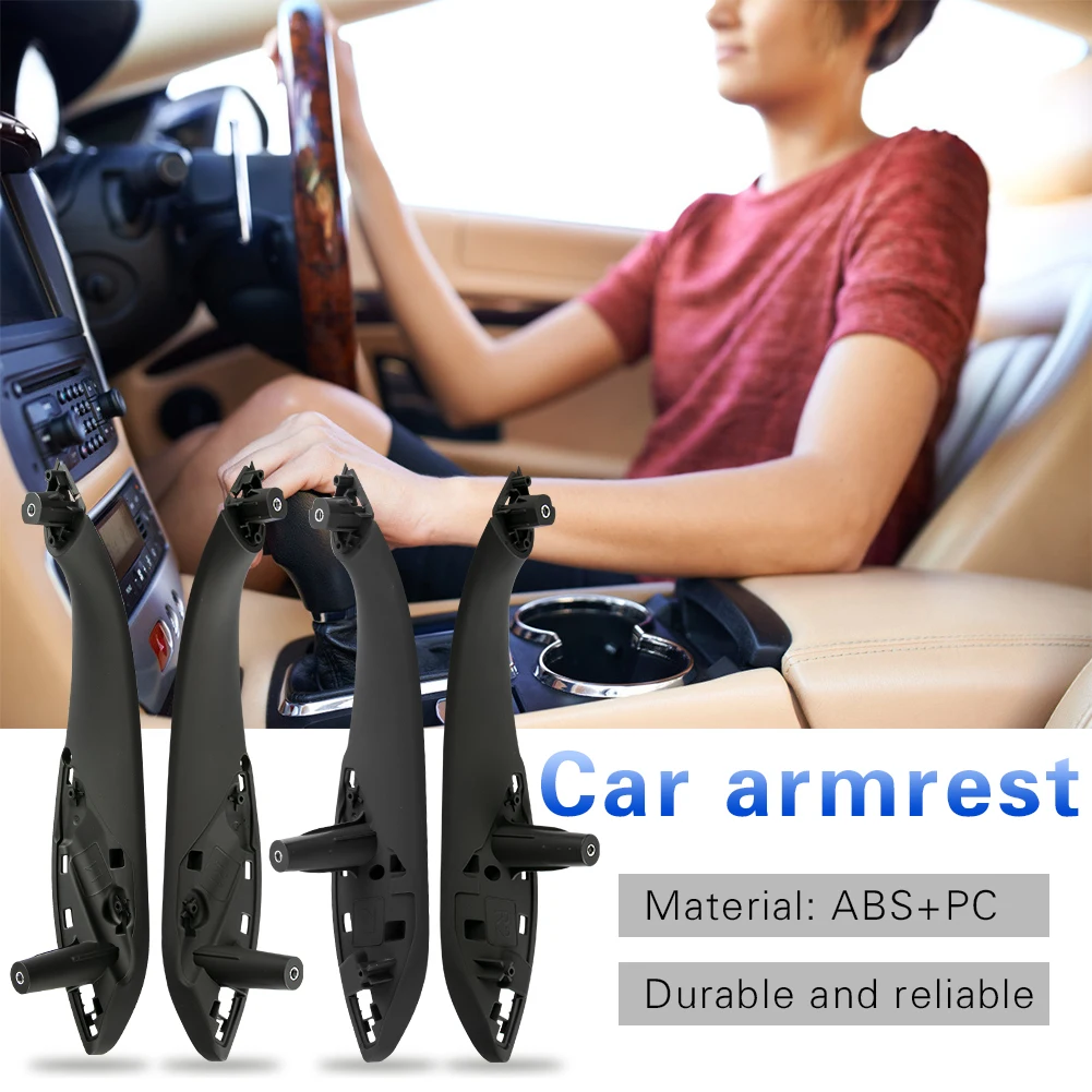 مقبض سحب لوحة الباب الداخلي لسيارة BMW F30 F35 3 Series 2012-2019 أسود #3