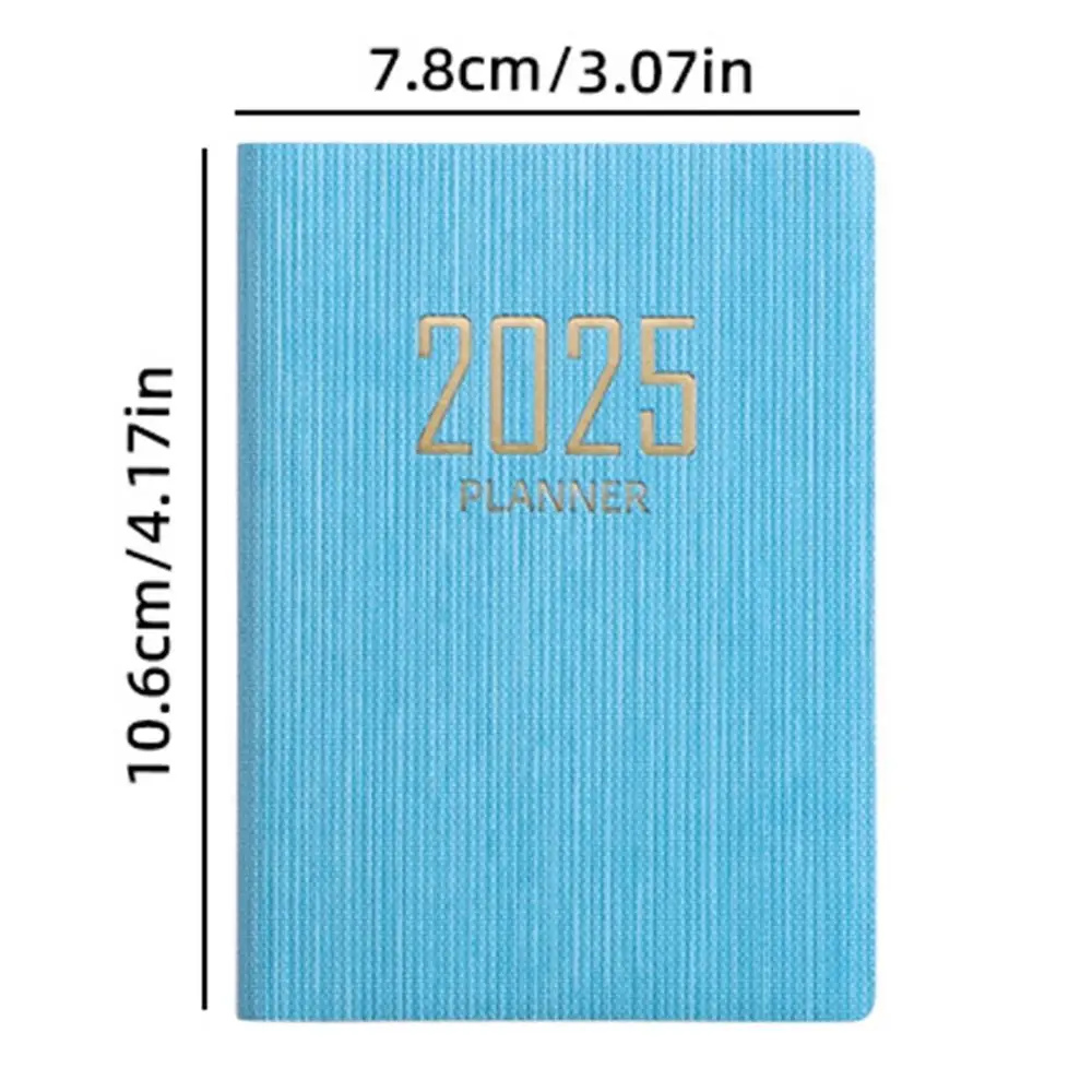 Imagem -06 - Mini Portable Agenda Book Planejador Semanal Lista de Tarefas Bloco de Notas Inglês com Calendário Material Escolar e Escritório a7 2025