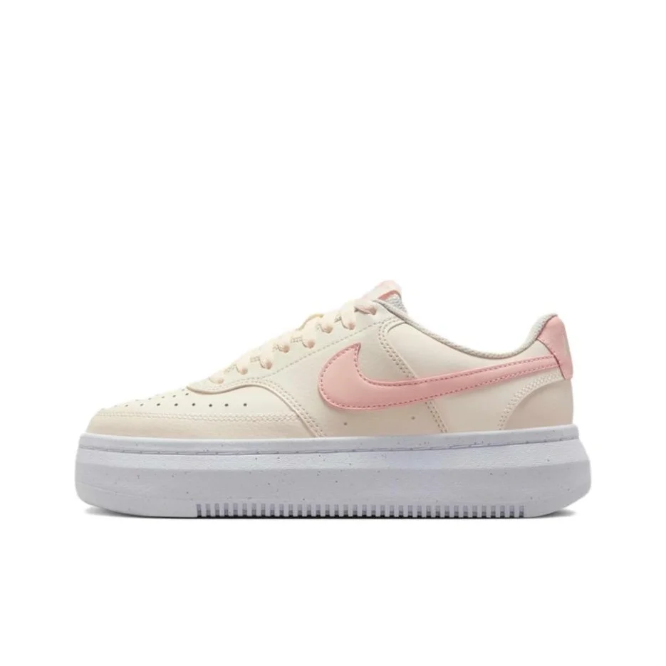 Chaussures de skateboard basses résistantes à l'abrasion Nike Court Vision Alta pour femmes Ecru DZ5394-108