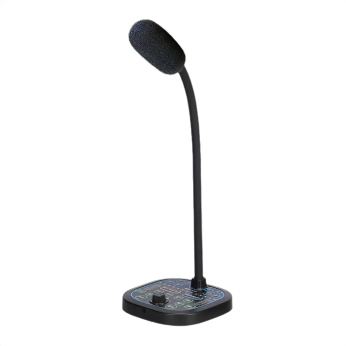 X10A New MK100 Voice Changer,Live Voice Card Voice Changer, Handheld Microphone Voice Changer Sound Card Voice Changer