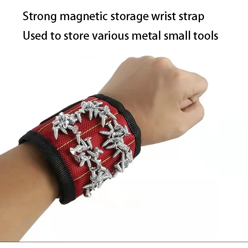 Powerful Magnetic Wrist, Electrified Woodworking Multifunctional Tool, Suction Nail Wrist Guard With Nail Picker