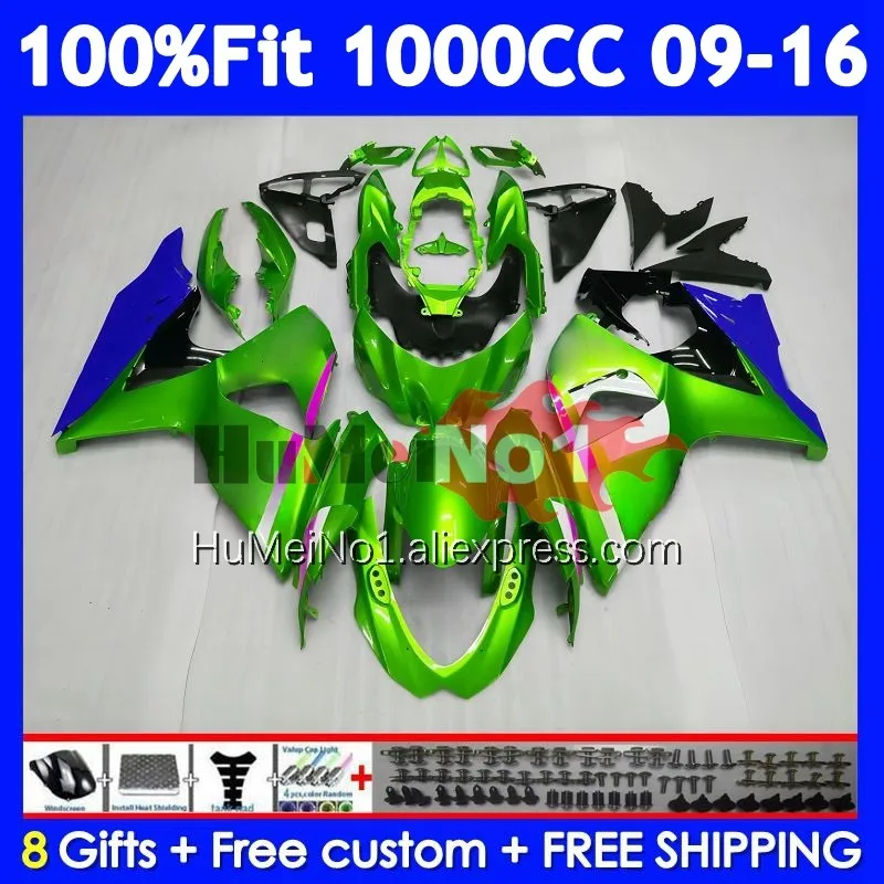 Injection Kit For SUZUKI GSXR 1000 New green K9 GSXR-1000 GSX-R1000 121No.171 GSXR1000 09 10 11 12 2013 2014 2015 2016 Fairing