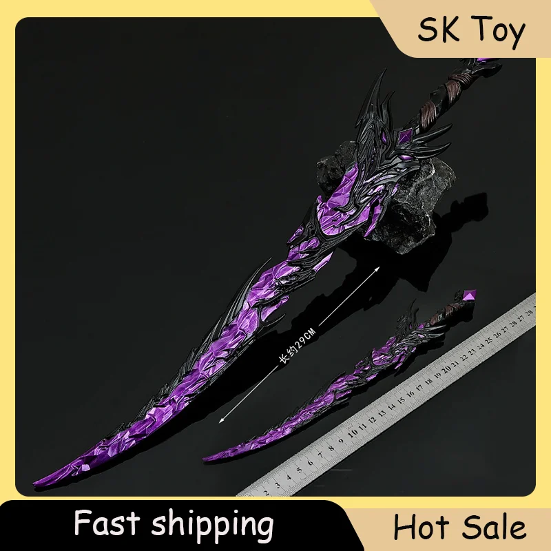 

29cm Vladdy's Tail Thorn Game Melee Knife Toy Sword Metal Crafts Decorations Peripherals Samurai Katana Gifts Collections