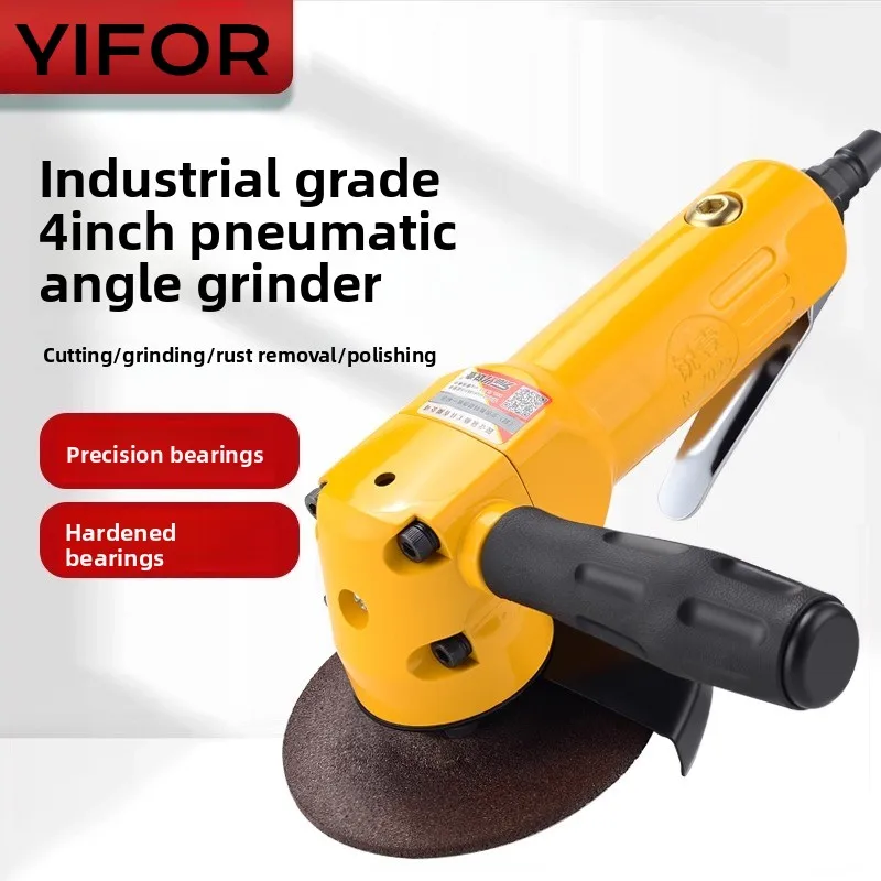 เครื่องเจียรลมอุตสาหกรรมขนาด 4 นิ้ว สำหรับงานก่อสร้างโลหะ ตัดและขัดกระจก หินอ่อน ไม้ เครื่องขัด