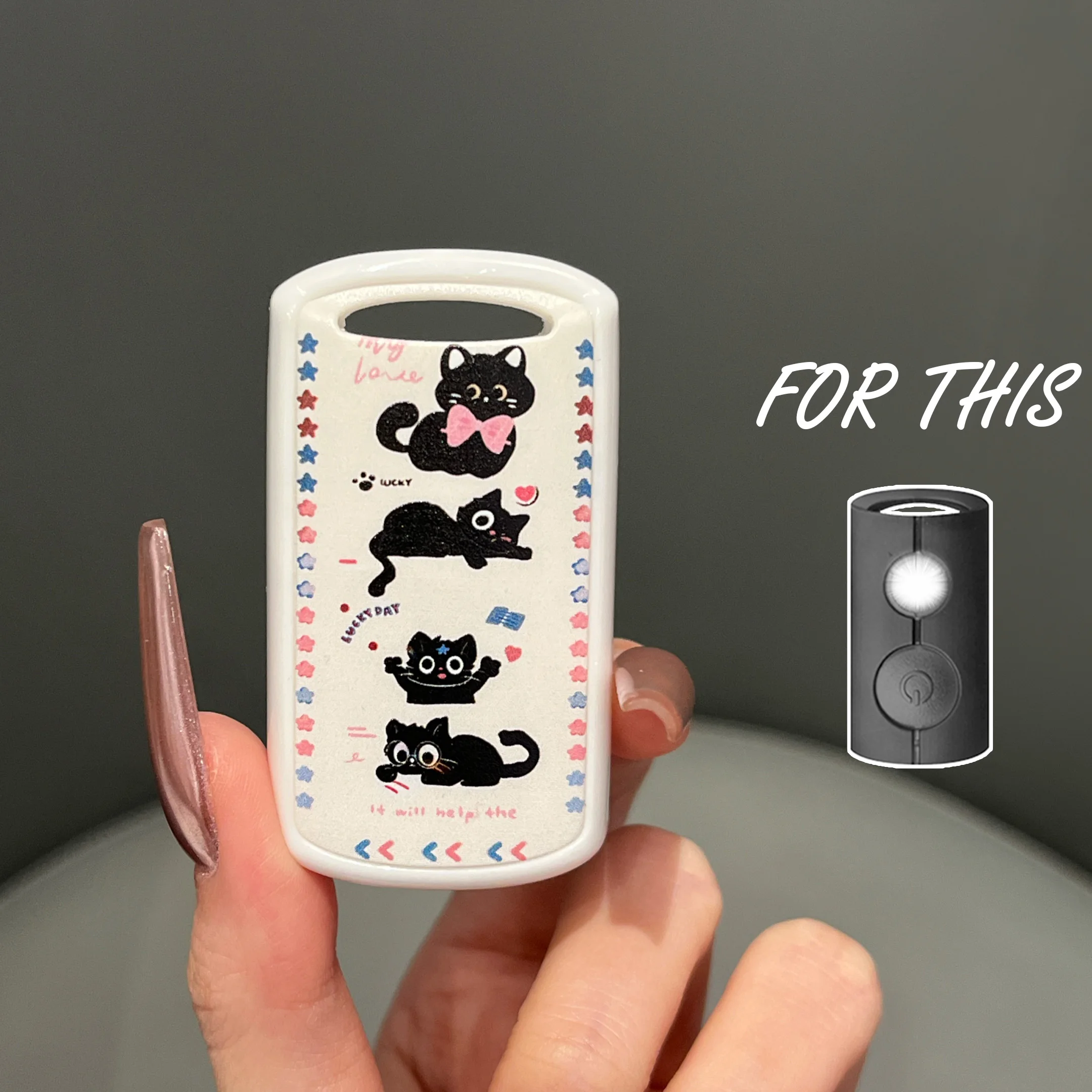 Cute Cat Smart Key Case for Ya - Tech Keychain Accessories 评论和价格