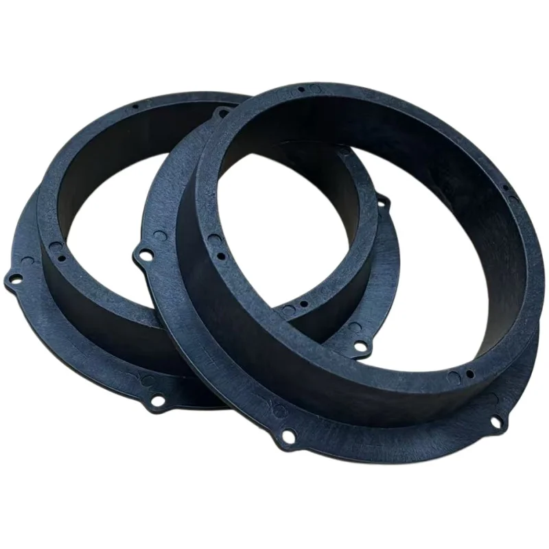 2Pcs 6.5inch Car Speaker Mounting Spacers Adapter Rings Mount Bracket Ring for Audi for VW Magotan Skoda Speaker Spacers Black