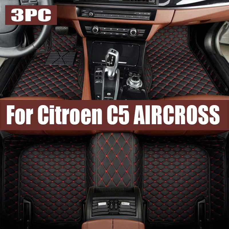 

For Citroen C5 AIRCROSS 2017-2023 Gasoline Auto Car Floor Mats All-Weather TPE Foot Mats Odorless Pad Tray Interior trunk mat