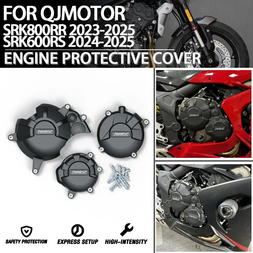 

For QJMOTOR SRK800RR 2023-2025 SRK600RS 2024-2025 Motorcycle Modification Accessories Engine Cover Protection Kit