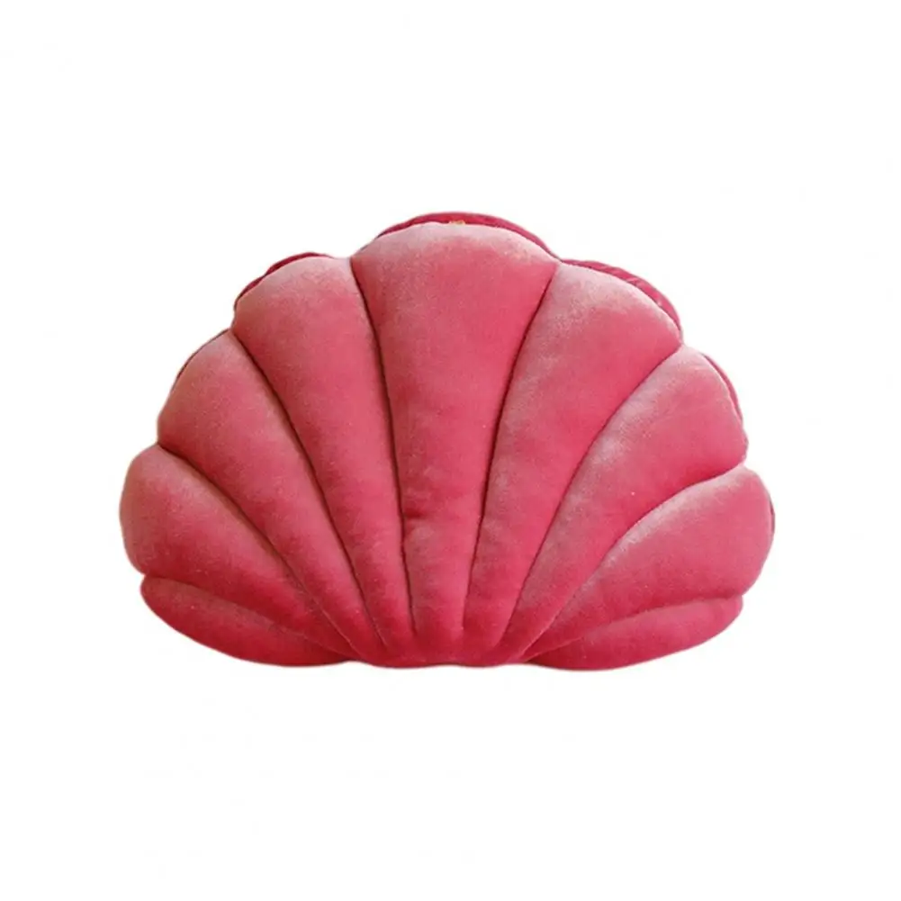 Soft Velvet Seashell Pillow Velvet Shell Pillow Ocean Beach Theme Seashell Decorative Throw Pillow for Home Sofa Office Couch