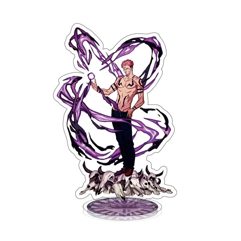 Figura acrílica de Anime Jujutsu Kaisen Gojo Satoru Fushiguro Megumi Itadori Yuji, modelo de soporte, juguete de regalo, adorno de decoración de escritorio de dibujos animados