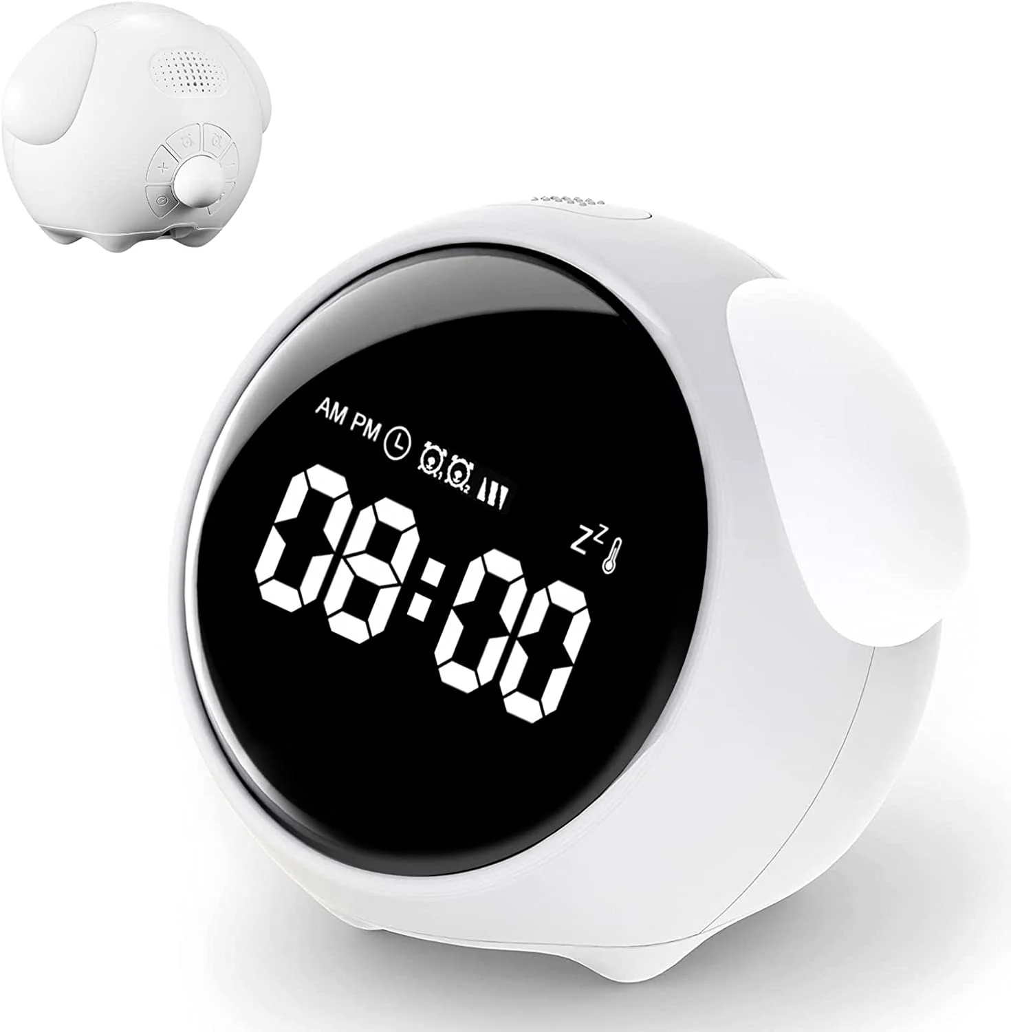 Child Alarm clock Digital Emotion Table Clock WIth Light Cute Cartoon Alarm Clock For Kids