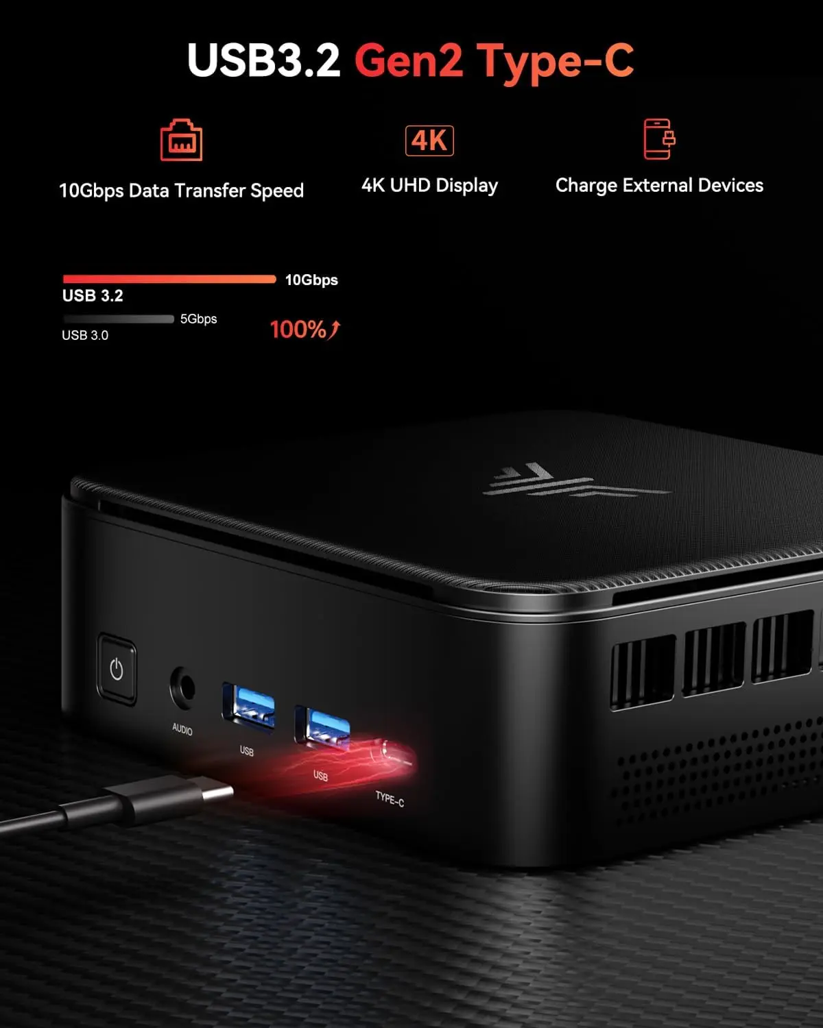 KAMRUI Mini Gaming PC AMD Ryzen5 7430U Max 4.3GHz 16GB DDR4 512GB M.2 SSD Mini Computer Wifi6 BT5.2 4K UHD Triple Display Win11p