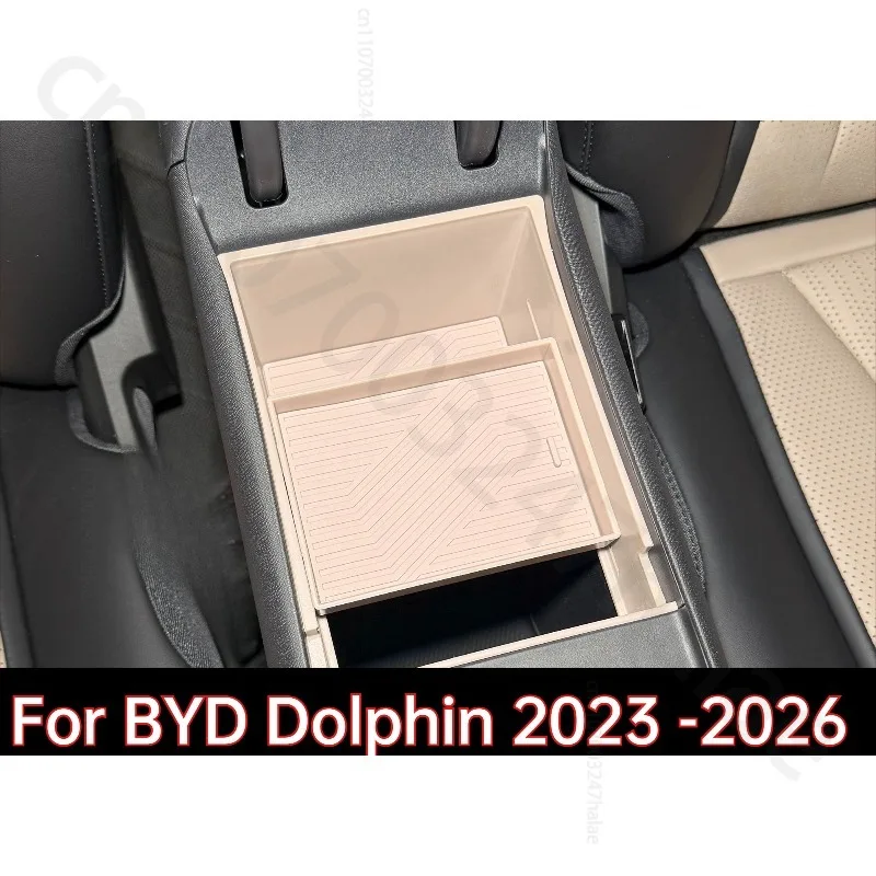 Armrest Storage Box Non Slip No Rattle Fit Interior Accessory Easy Clean Practical Durable Design For BYD Dolphin EV 2023-2026