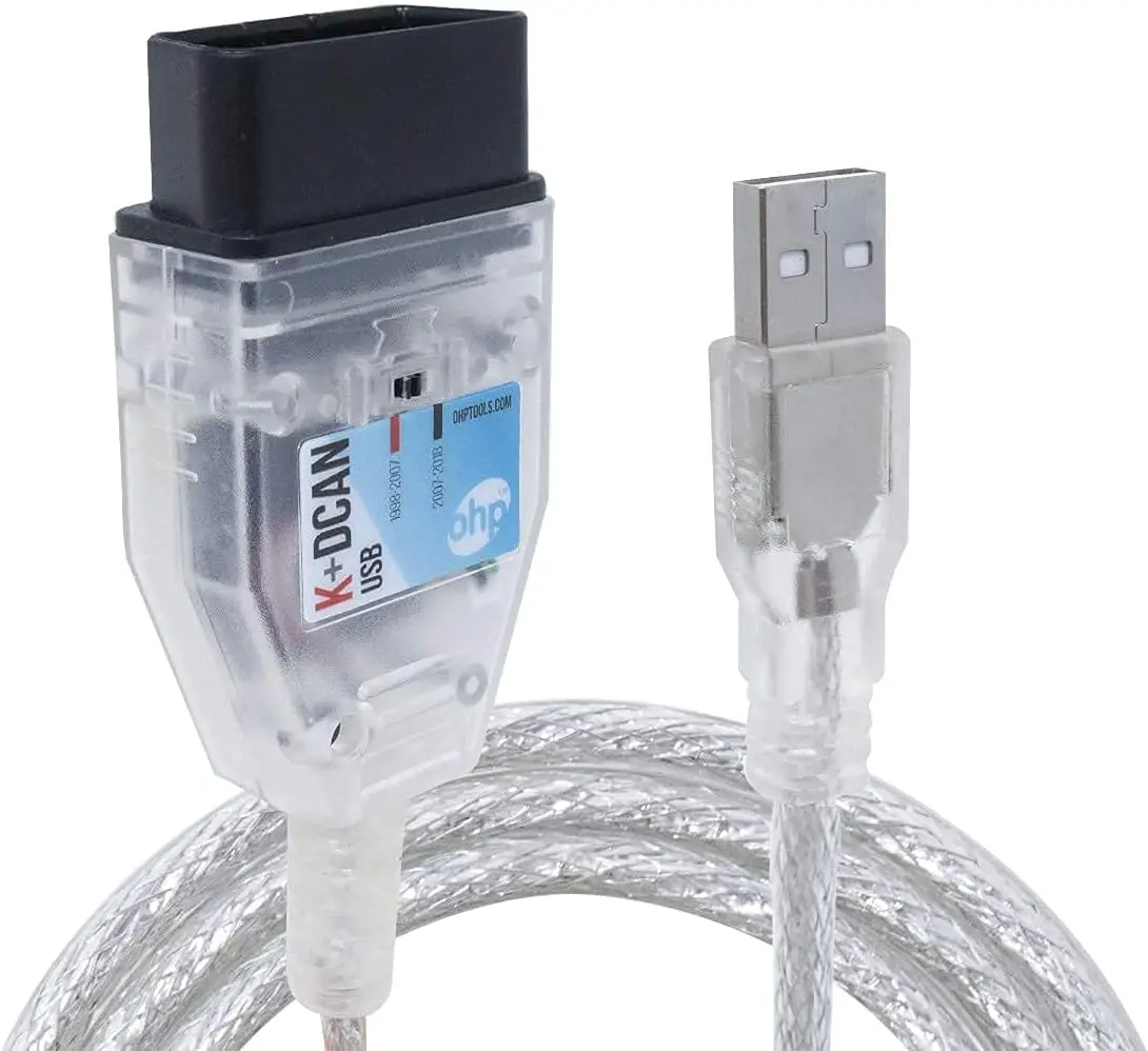 K DCAN Bimmercode USB OBD2 Cable for BMW E-Series Coding