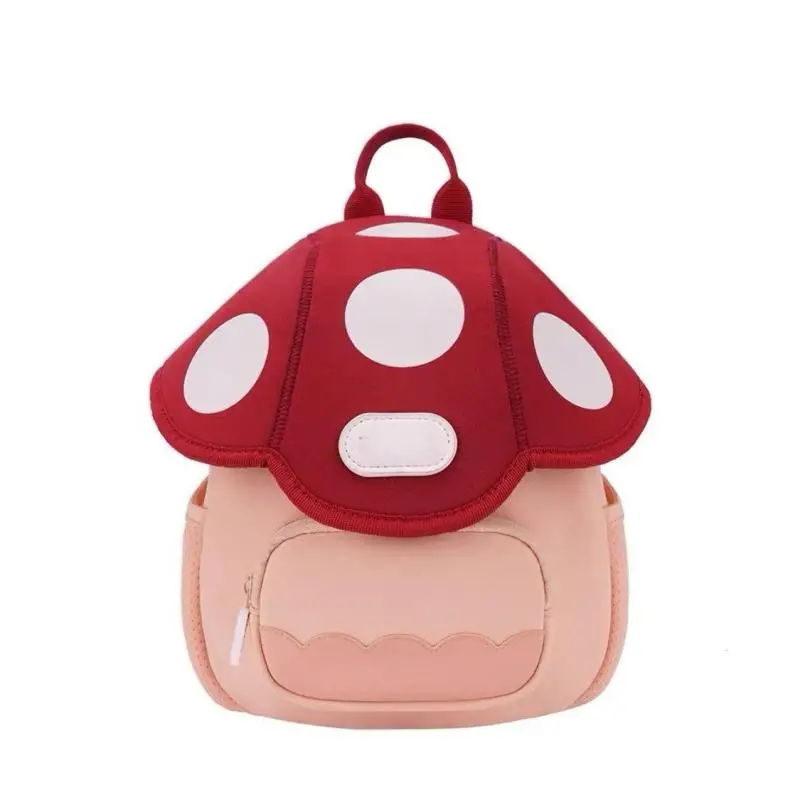 Cute Mushroom Backpack for Kids, Kindergarten School Bag para meninos e meninas, mochilas pequenas para crianças, Travel Snack Bags, Novo, 2024