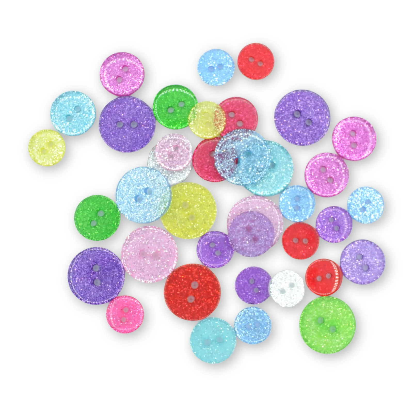 50pcs DIY Resin Heart Star Sparkling Glitter Buttons For Clothing Sewing Scrapbook Cardmaking 2 Holes DIY Crafts Embellishments