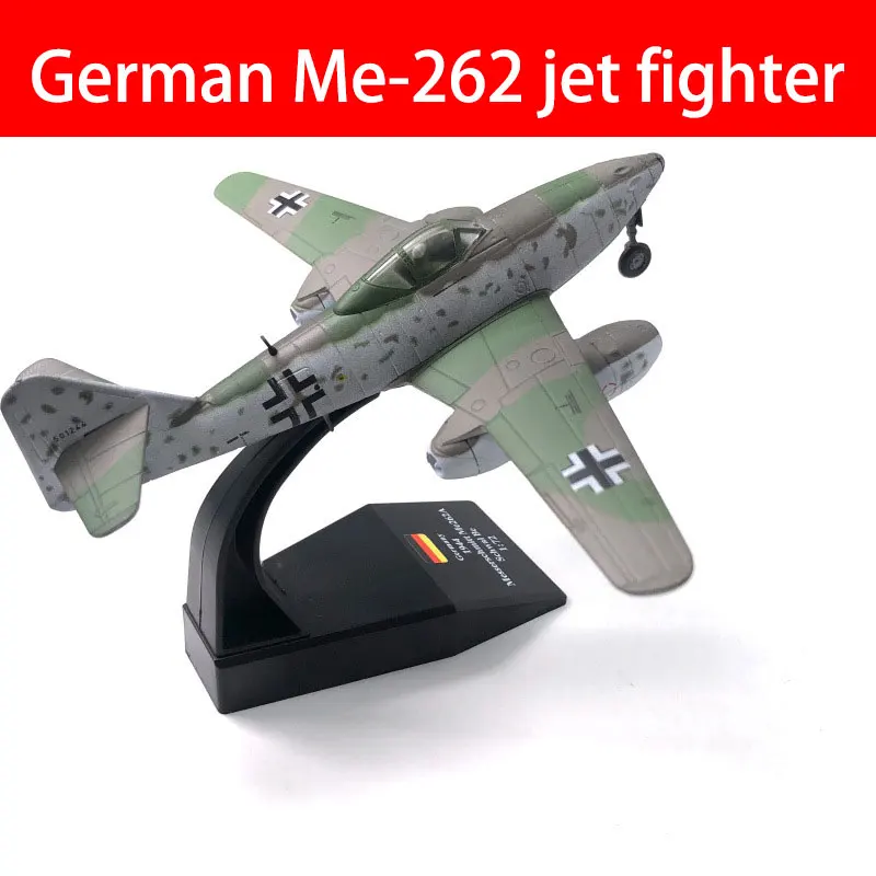 Military aircraft model German Me-262 jet fighter Children's toys, boys' birthday gifts, puzzle toys, collection gifts