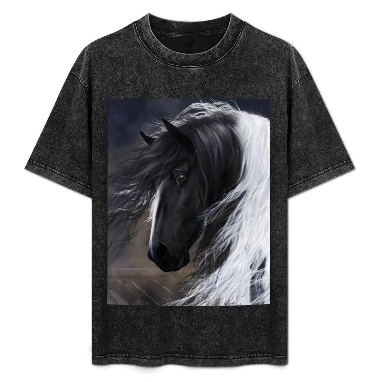 

Gypsy Vanner Portrait T-Shirt graphics tops rapper graphic tees shirts men