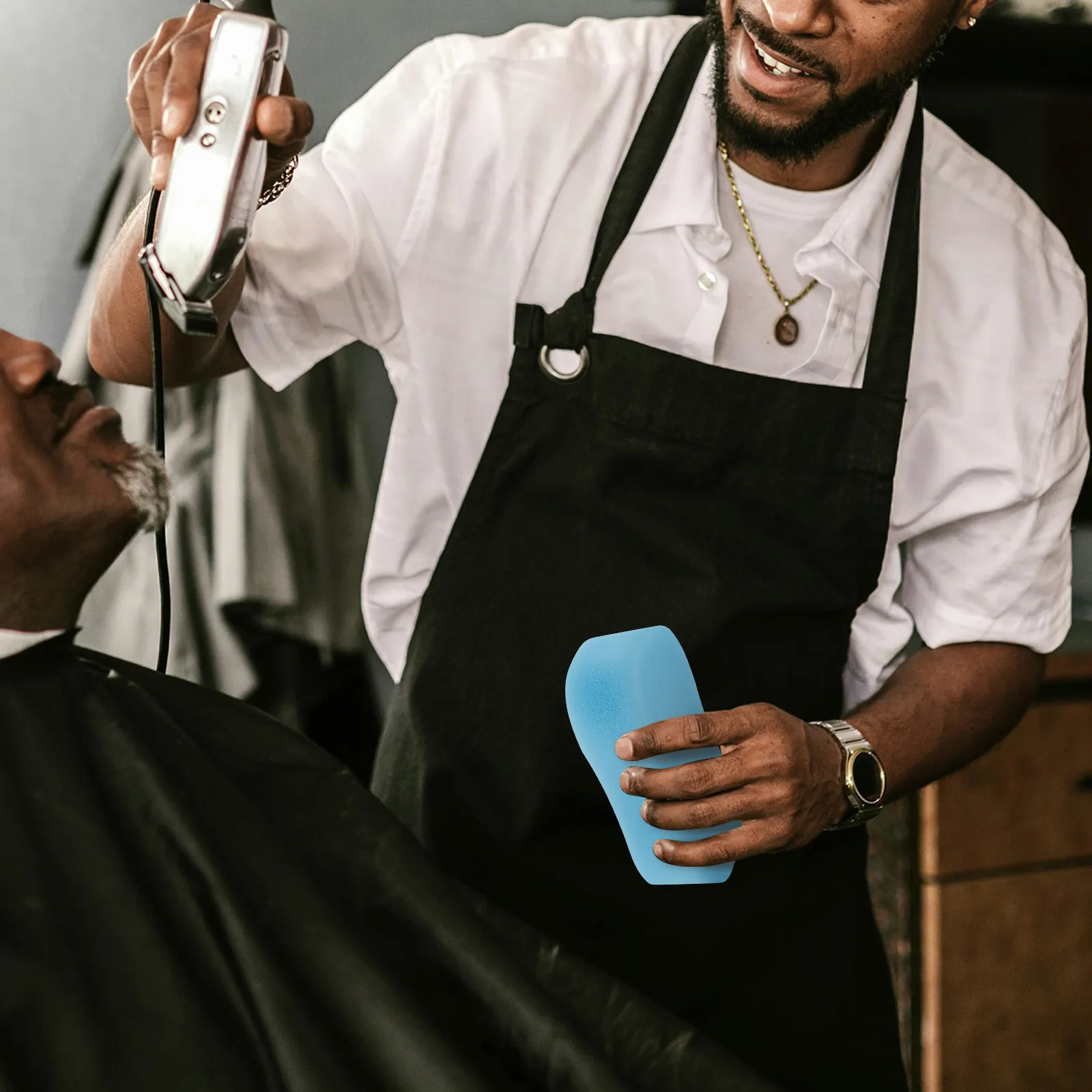 

20Pcs Hair Sponge Brush Soft Ergonomic Salon Tool for Haircut Cleanup Loose Hair Removal Hairdresser Supplies Large Sponge